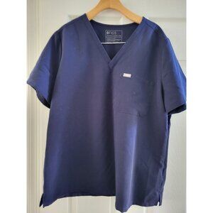 Figs Womens Technical Collection Scrubs Navy blue top size XXL catarina Medical